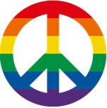 Rainbow Peace Sticker